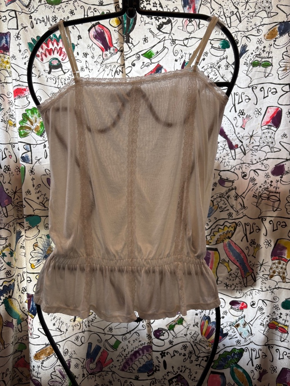 Zinc cropped  rayon cami